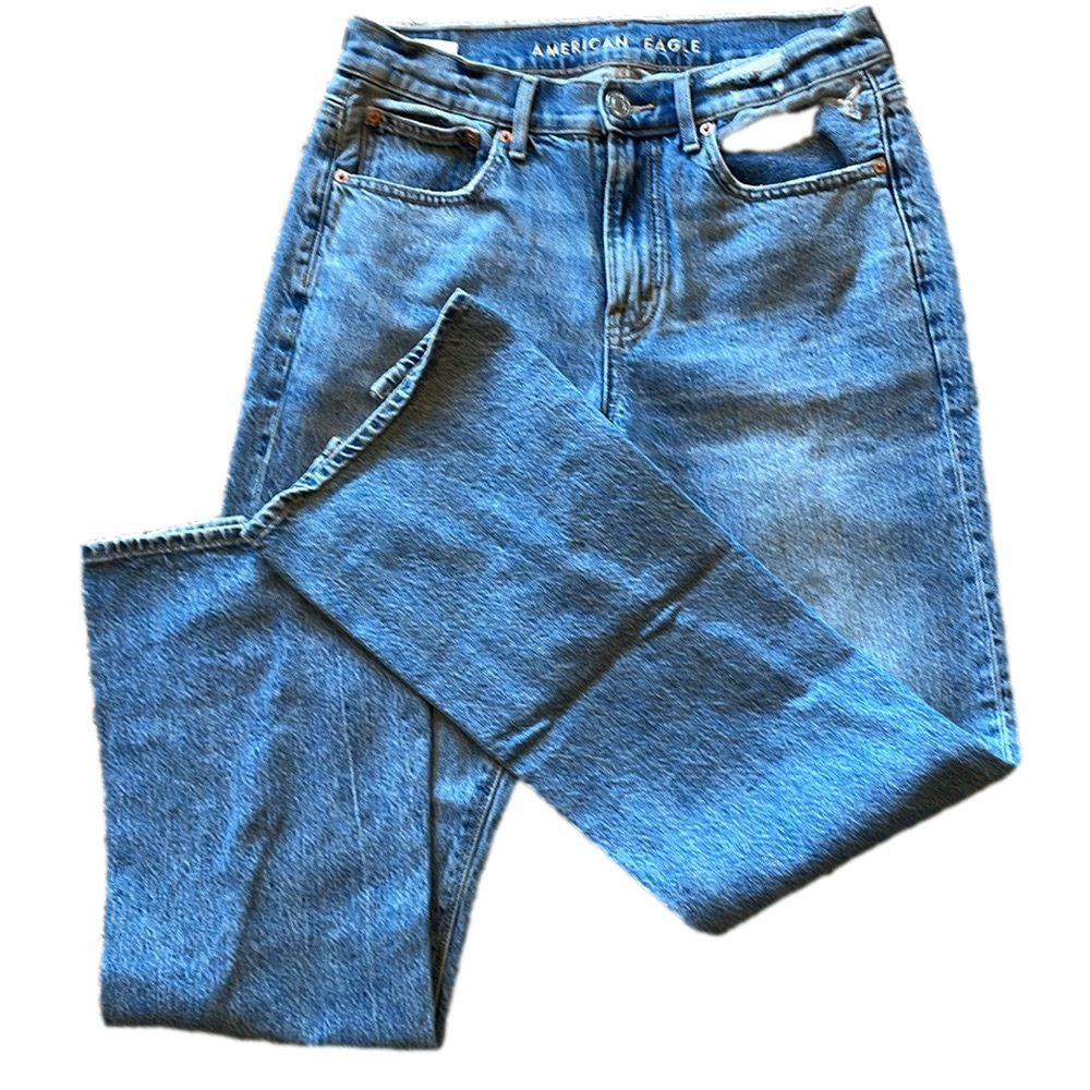American Eagle Woman’s 6 90’s Distressed Bootcut Jeans